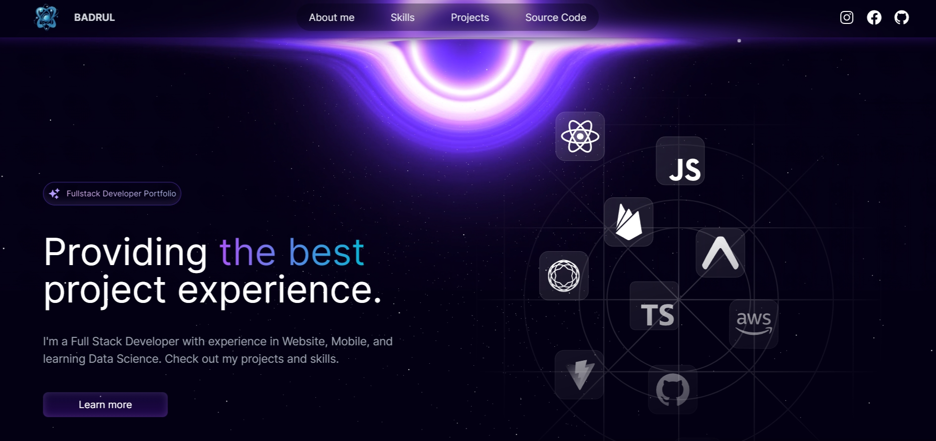 Space Themed Website